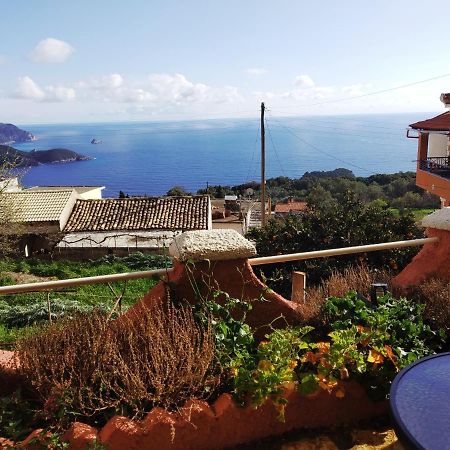 Traditional Panoramic Sea View House Lákones エクステリア 写真