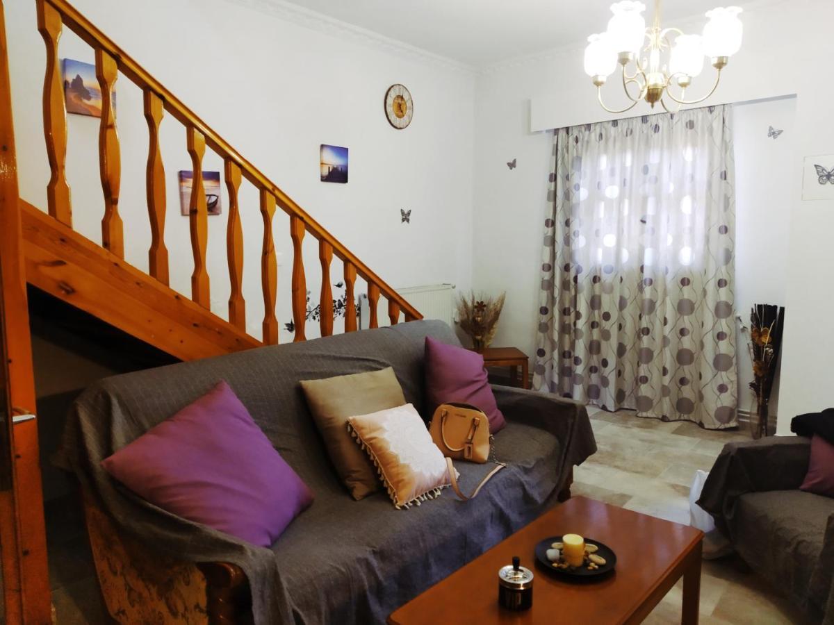 Traditional Panoramic Sea View House Lákones エクステリア 写真
