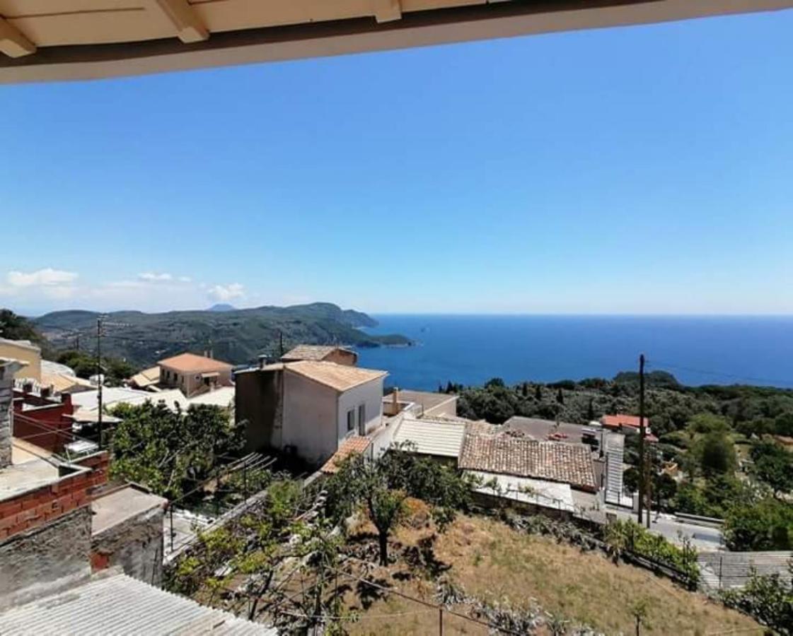 Traditional Panoramic Sea View House Lákones エクステリア 写真